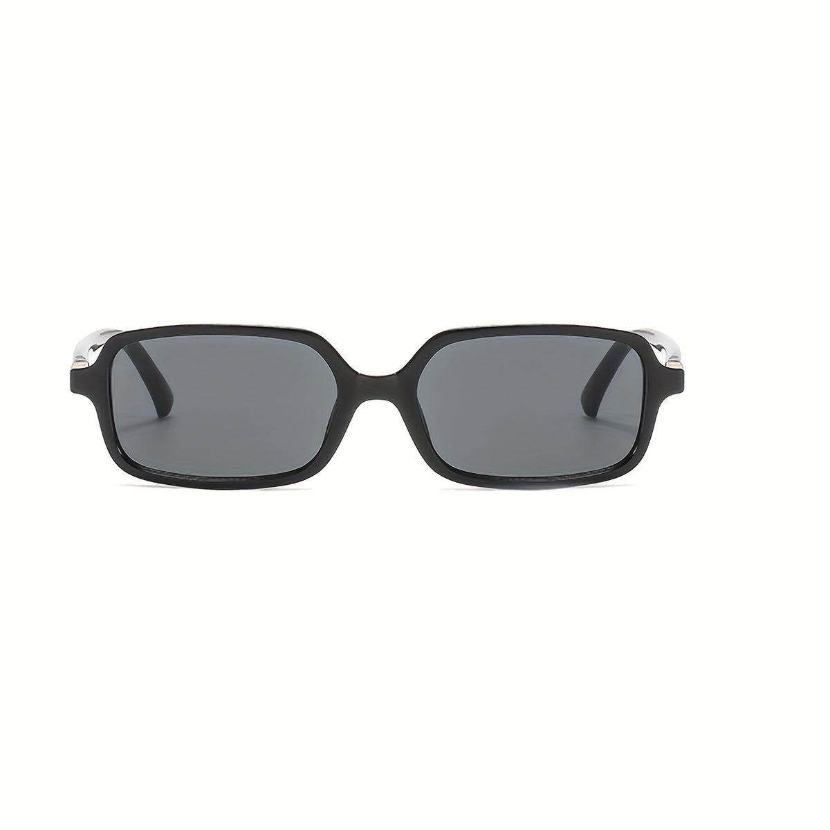 Bright Black Frame Gray Lens Urban Edge