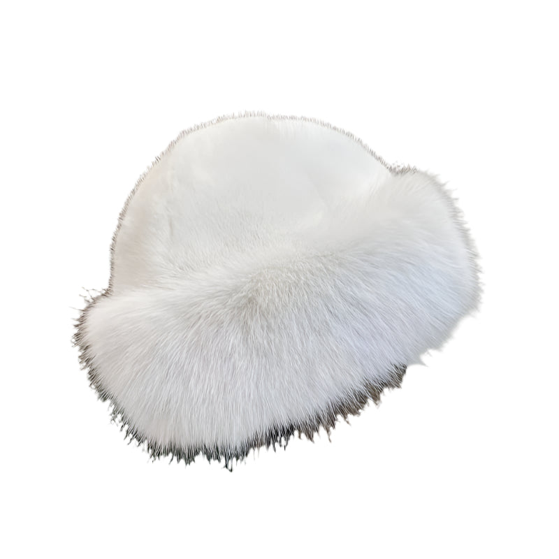 White Faux Fur Luxe Hat