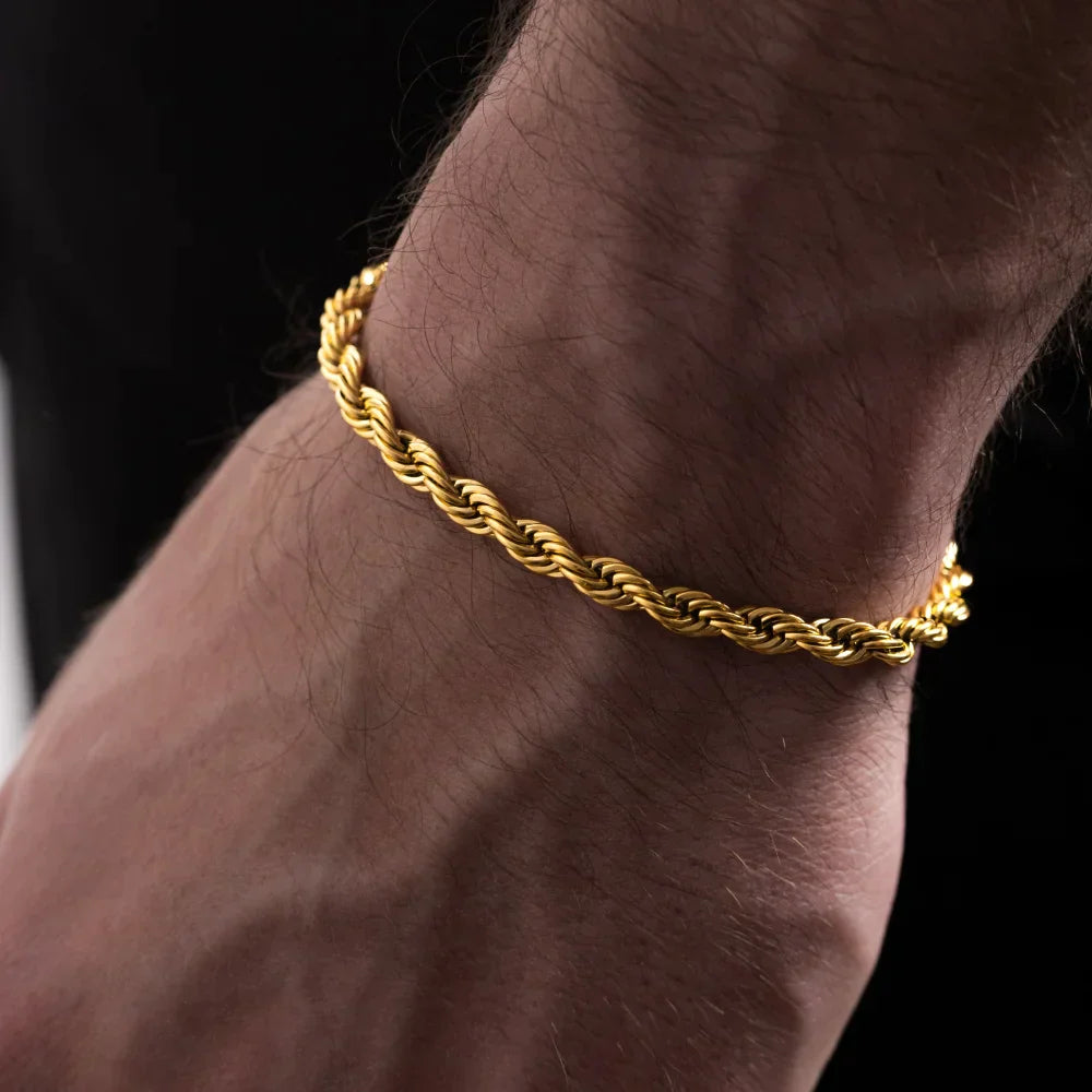 Rope Bracelet (Gold) 5MM