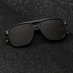 Black Frame Gray Lens Retro Vision