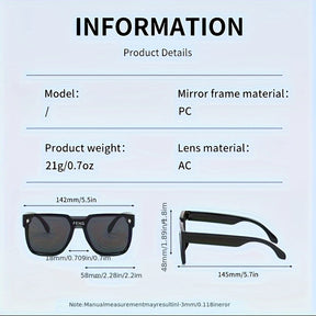 Black Frame Black Lens Punk Vision